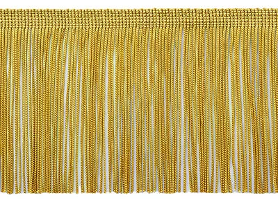 Antique Gold 4  Chainette Fringe Trim Gold [By The Yard] • £3.25