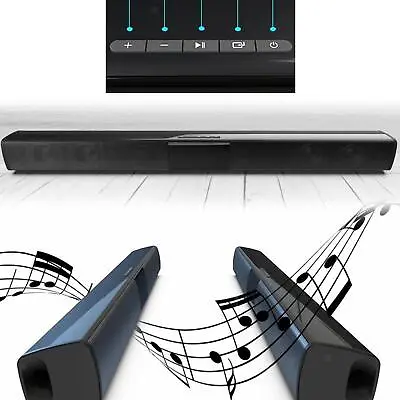 Sound Bar Wireless Bass Wired Subwoofer Home Theater TV Speaker For Bluetooth • £38