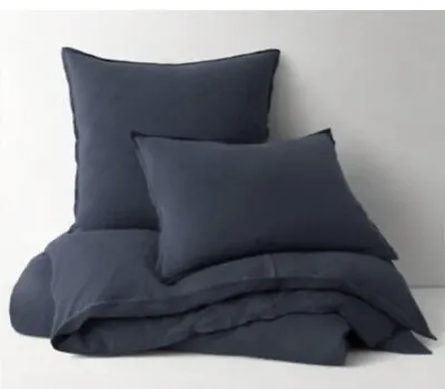 New Restoration Hardware Teen Vintage Sweatshirt Duvet Full/Queen Navy • $198