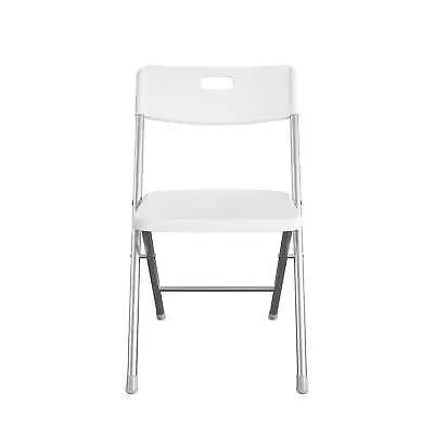 Resin Seat & Back Folding Chair White By Mainstays • $18.88