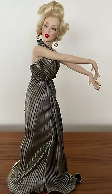 Franklin Mint Porcelain Heirloom Doll Marilyn Monroe GlitteringGlamorousGolden • $60