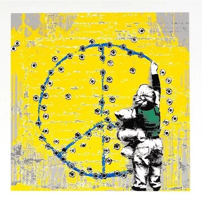 Hijack Art WAR CHILD Hand Signed Mr.Brainwash Son Screen Print PEACE Grafitti • $1195