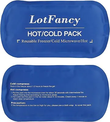 $9.49 • Buy 2Pcs Hot Cold Pack Ice Gel Reusable Therapy For Knee Shoulder Back Pain Relief