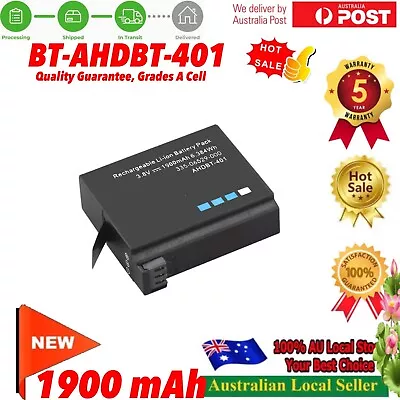 1900mAh AHDBT-401 For Gopro Hero 4 Battery AHDBT 401 Action Camera Hero4 • $17.77
