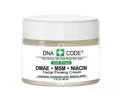 OIL FREE DMAE+MSM+Niacin Firming Cream W/  Argireline HyaluronicMatrixyl 3000 • $29.95