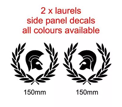 Set Of Trojan Laurel Mod Ska Scooter Lambretta Vespa Side Panel Decals 150mm  • £5.99