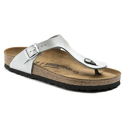 Birkenstock Birko-Flor GIZEH Graceful Silver - BNIB 1009604 • $139.95