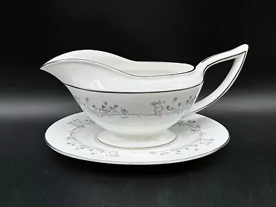 Minton Pandora Gravy Boat Saucer Set Bone China England • $28.82