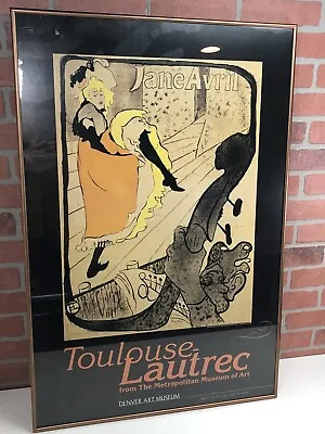 Unframed Toulouse Lautrec Moulin Rouge Litho Poster Denver Art Museum Jane Avril • $95.99