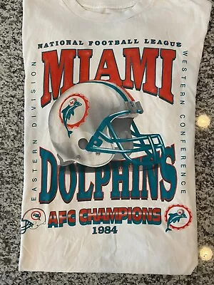 Miami Dolphins Team Apparel Cream T Shirt - NFL • $5