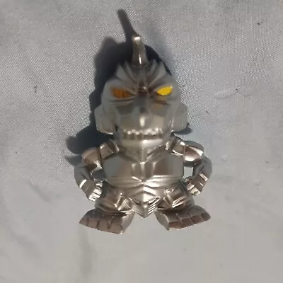 MECHAGODZILLA Godzilla CHIBI Silver Figure 2  Mini BANDAI Toho • $10