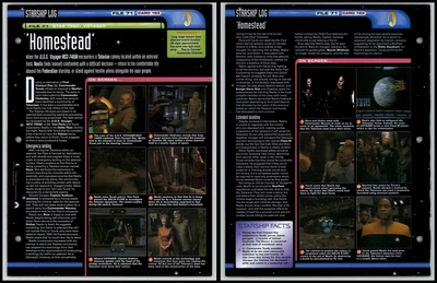£1.49 • Buy Homestead - Voyager - Star Trek Fact File Page