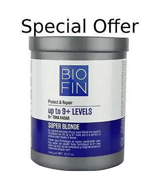 Biofin 9+ Level Lift Protect And Repair Hair Bleach Powder Large 1KG Tub • £14.99