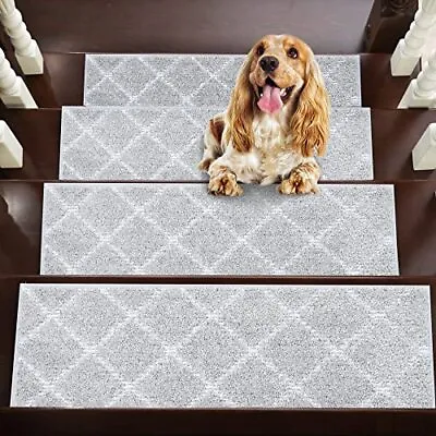 $46.91 • Buy Stair Treads Wooden Steps Non-Slip Stair Rugs Machine Washable Stair Carpet