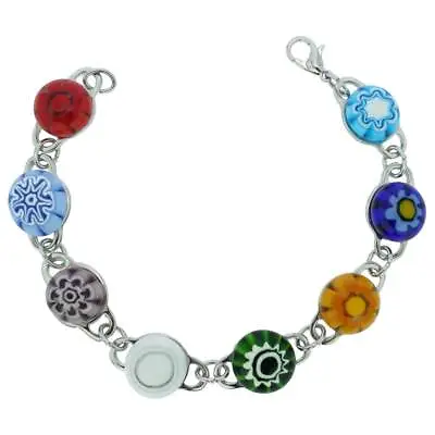 GlassOfVenice Millefiori Murano Glass Bracelet - Multicolor • $59.95