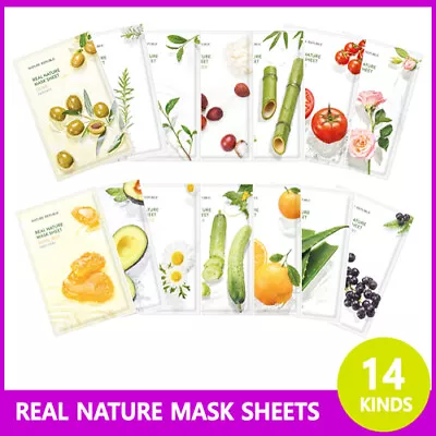 [ Nature Republic ] Real Nature Mask Sheet ( 14 Kinds Set ) Korean Skin Care • $14.99