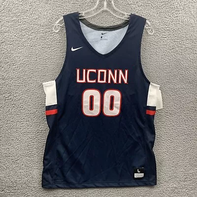 UConn Huskies Jersey Adult Large Blue Red White College Basketball Nike Mens • $35