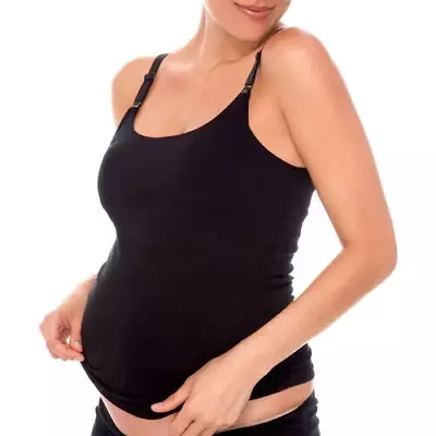 $10.88 • Buy WOMENS MATERNITY S Nurture By Lamaze SNAP DOWN COMFORT NURSING CAMI, BLACK