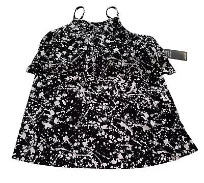 Magicsuit Nwt Black & White Splatter Julia Underwire Tankini Swim Bikini Top 12 • $59.99