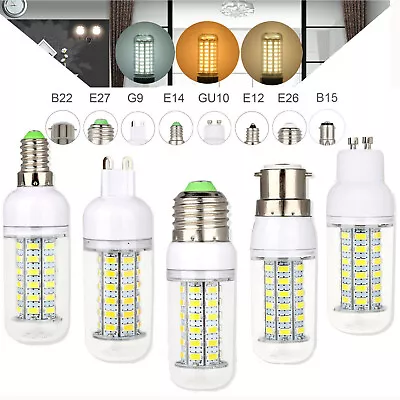 Led Bulb LED Corn Light Lamp B22 E14 B15 G9 GU10 E27 220V 5730 SMD Bright White • $5.52