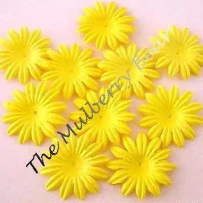 20 1  Goldenrod MULBERRY PAPER DAISY FLOWERS For Cards • $1.79