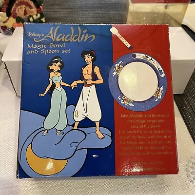 Vintage Disney’s Aladdin Magic Bowl And Spoon Set • $5