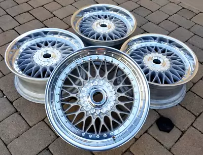 BMW E39 OEM BBS RC090 RS Style 5 17x8 Wheels Rims +Billet Caps Partialy Restored • $1895