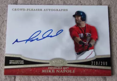 2013 Topps Tier One #MN2 Mike Napoli Crowd Pleaser Autograph Auto /299 • $11.95