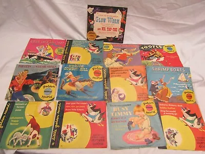 Lot Music Vintage 78 Rpm Records Children Kids Songs Sing-along Golden Record • $24.87