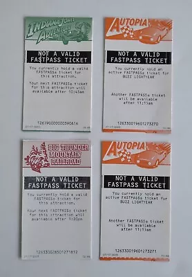 4 Disneyland  Not A Valid FastPass  Tickets (dated July 17 2005 50th Birthday) • $3