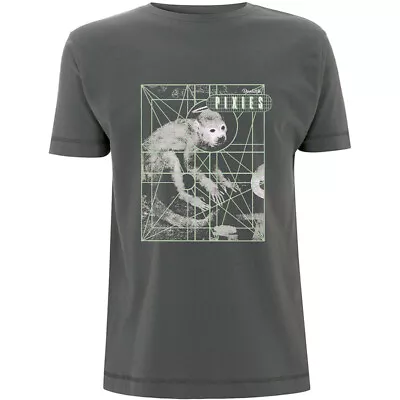 Pixies - Monkey Grid - Charcoal Grey T-shirt • $24.99