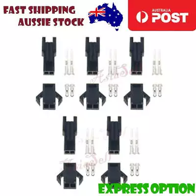 5 Sets Connector 2 Pin Cable Plug Male & Female 2.54mm • $5.59