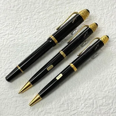 Montblanc Writers Series 1995 Voltaire Fountain Pen Ballpoint Mechanical Set • $1798.99