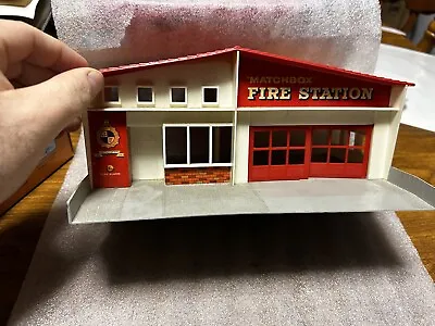 1960’s Lesney Matchbox Fire Station With Doors Playset Vintage England Car Toy • $99.99