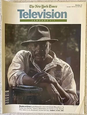 Louis Gossett Jr. The New York Times Local TV Guide January 1 1995 LI NY Edition • $9.98