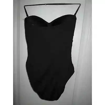 La Blanca LB4CA20 By Rod Beattie Sweetheart One-Piece Swimsuit Black 10 (b7) • $32.99