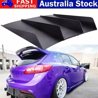 For Mazda MazdaSpeed3 2003-2022  4 Fins Rear Bumper Spoiler Wing Lip Diffuser AU • $46.99