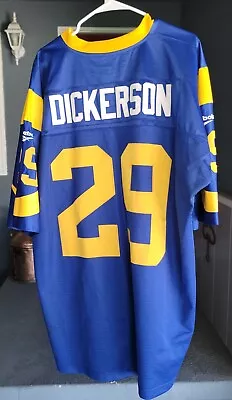 Eric Dickerson Reebok NFL Throwbacks #29 Jersey Los Angeles Rams Men's 2XL • $33.99