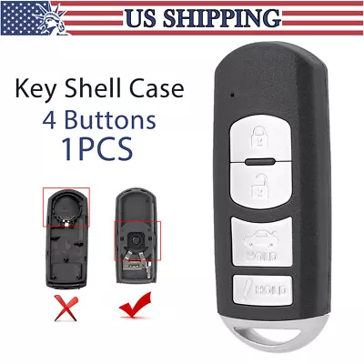 Fob Replacement Key Shell For 2014-2018 MAZDA 6 MAZDA 3 MX-5 MIATA WAZSKE13D01 • $10.59