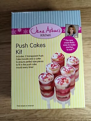 Jane Asher Push Cakes Kit - 2 Moulds With A Cutter Plus Sticks For Cake Pops • £0.99