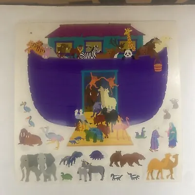 Mrs. Grossman’s Stickers Vintage 1998 Noah’s Ark  1 -6x6 Sheet Animals • $3.50