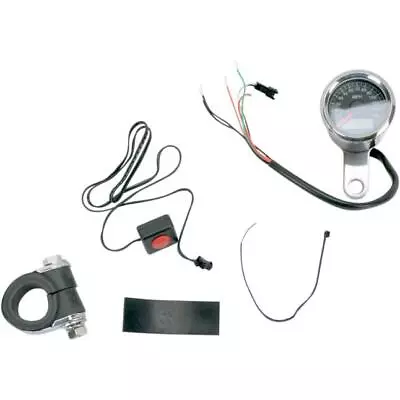 Drag Specialties Programmable Mini Electronic Speedometer W/Odometer #2210-0172 • $124.25