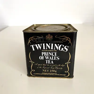 Twinings Prince Of Wales Tea Vintage 1990 Metal Tin • $33