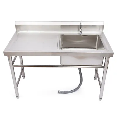 47  Stainless Steel Utility Commercial Square Kitchen Sink For Restaurant Home • $218.50