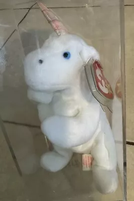 Rare Retired 1993 Ty Beanie Baby Mystic The Unicorn With Pe Pellets/errors. • $1000