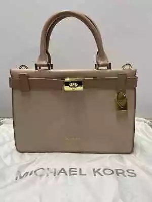 MICHAEL KORS HAMILTON Pebbled LEATHER MEDIUM SATCHEL SHOULDER BAG • $45