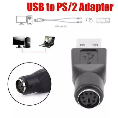 $1.39 • Buy PS/2 Female To USB Male Converters Connector Adapters For PC