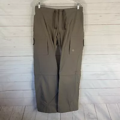 Mountain Hardwear Womens Convertible Cargo Hiking Pants Sz 8 Brown Nylon Blend • $20