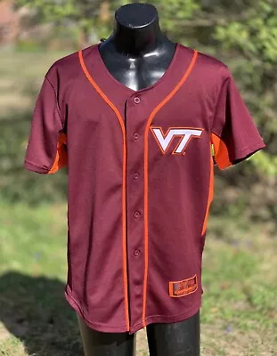 Official Virginia Tech University  VA Tech Baseball Style Jersey Sz M • $39.95