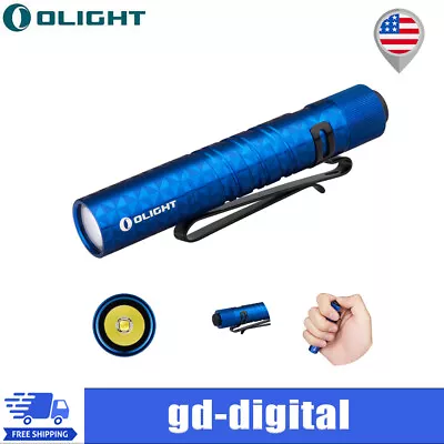 Olight I3T EOS Blue 180 Lum Portable EDC Flashlight AAA Battery Mini Tail Switch • $17.99